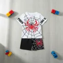Boys' "The Spider" Hero Set – White & Jet Black