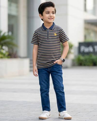 [KID-JEAN-001] Boys Denim Jeans - Blue