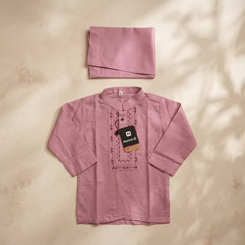[KID-KUR-008] Boys Kurta Shalwar - Reebok - Mauve