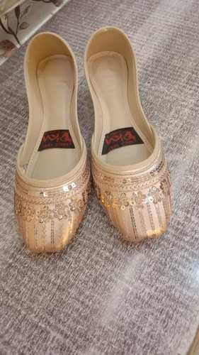 [SHOE-KHU-003] Women's Khussa - PIM Collection - Rose Gold Sequin